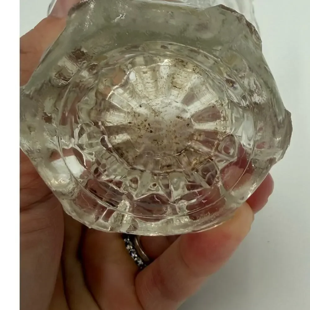 1950’s Indiana Glass Mayflower Pattern Clear Bud Vase